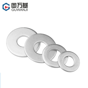 Rondelles plates Guwanji M3 M4 M5 M6 M8 M10 M12 M30 en acier au carbone zingué de qualité A pour l'industrie de la construction - Product Image 2