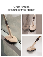 2023 nouveau design longue poignée salle de bain poils balais de sol et nettoyage brosse de balayage nettoyant multi-usage lavage récurage
