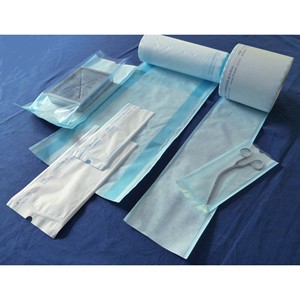 Sterilization Pouches <b>Roll</b> 200 Meters <b>Blue</b> Film White <b>Paper</b> CE Certified Medical Packaging - Product Image 2