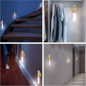 Lampe murale magnétique intelligente à détecteur de mouvement LED rechargeable pour cuisine et armoire en bois – Vente en gros - Product Image 5
