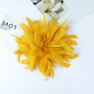 Broche de Flor de Tecido com Cristais para Mulheres e Meninas, Elegante, Colorido, com Pompons e Flores de Peônia, para Lapela e Cabelo - Product Image 4