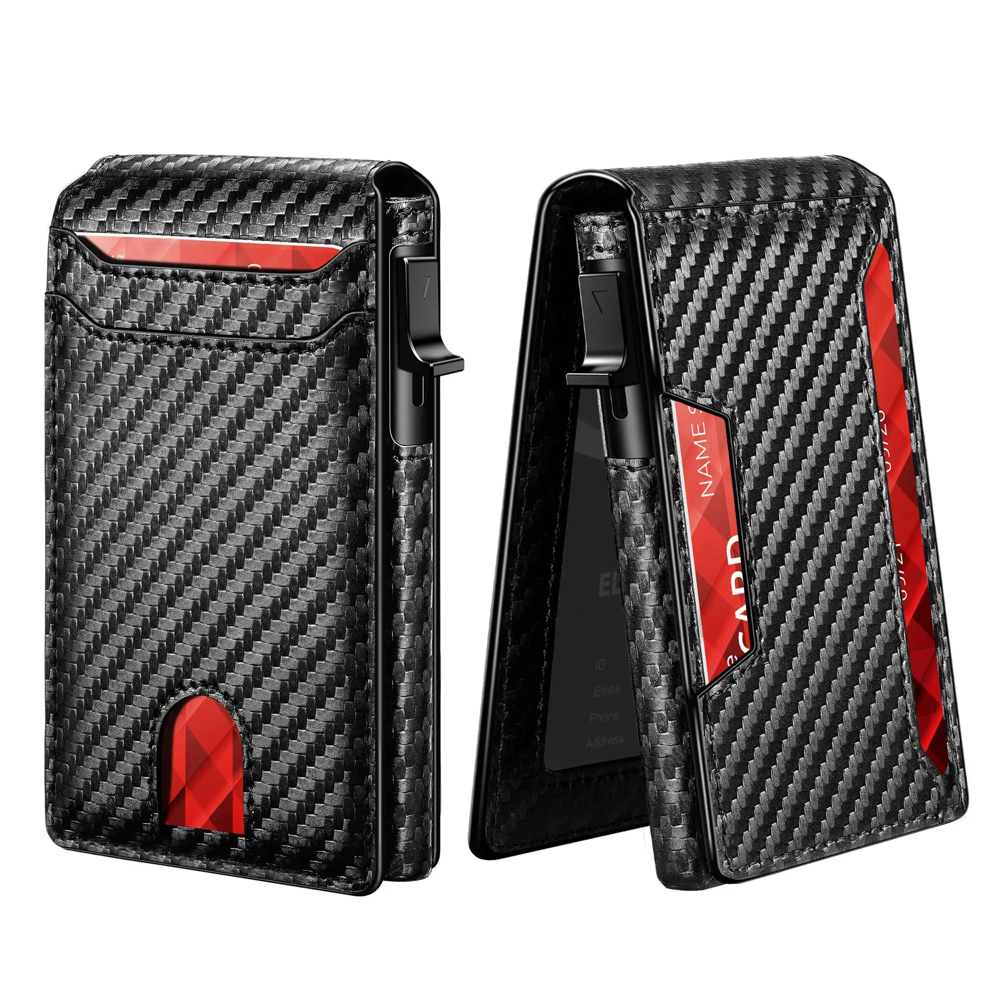 Carbon Fiber Slim Wallet Credit Card Holder Rfid Blocking Wallet Rfid Aluminium Men Wallets business cardholders