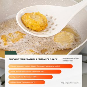 Factory <span class=keywords><strong>Outlet</strong></span> Juego de espátula de silicona Platino de 7 piezas Utensilios de <span class=keywords><strong>cocina</strong></span> completos que incluyen cuchara para saltear Resistente al calor - Product Image 6