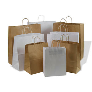 Custom Kraft <b>Paper</b> <b>Bags</b> with Twisted Handles Eco Friendly Durable <b>Carry</b> <b>Bags</b> for Retail and Shopping Use - Product Image 1