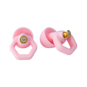 Bouchons d'oreilles en silicone souple haute fidélité NRR 23dB, meilleurs bouchons d'oreilles anti-bruit pour dormir, chasser, tirer, voyager, club - Product Image 1