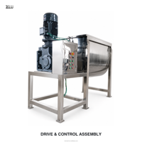 Mélangeur à ruban en acier inoxydable de grande capacité pour usage industriel dans les usines de fabrication de détergents, d'aliments pour animaux et de poudres d'assaisonnement