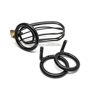 DongKai, superventas, 3 <span class=keywords><strong>tipos</strong></span> <span class=keywords><strong>de</strong></span> tamaño, jaula <span class=keywords><strong>de</strong></span> Metal masculina, juguete sexual para adultos, anillo sexual <span class=keywords><strong>de</strong></span> amor masculino, jaula <span class=keywords><strong>de</strong></span> castidad, bloqueo para hombres, juego BDSM - Product Image 4