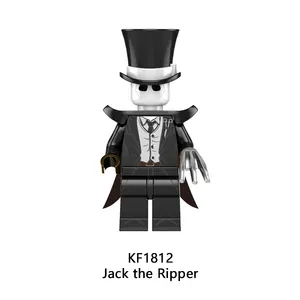 Kf6173 horror jack o ripper leatherface, grande idade, jason mini, bloco de construção, figuras, coleção educacional das crianças, brinquedos