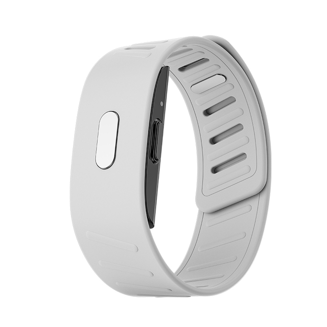 JCVital V4 Silver Screenless Smart Bracelet Projector Smart Fitness tracker Band Oem Smartband Watch Ai Wearable Device 2026