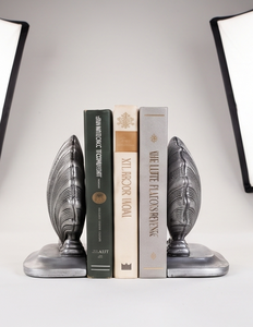 ที่วางหนังสือโลหะตกแต่งลายขนนก ดีไซน์หรูหรา สำหรับจัดระเบียบโต๊ะทำงาน บ้าน สำนักงาน ห้องสมุด ตกแต่งภายใน - Product Image 2