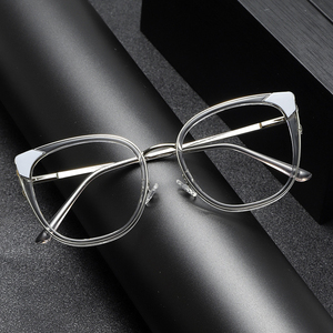 2025 Summer Fashion Cat Eye <strong>Glasses</strong> Wholesale TR + Alloy Women <strong>Glasses</strong> <strong>Manufacture</strong> - Product Image 2