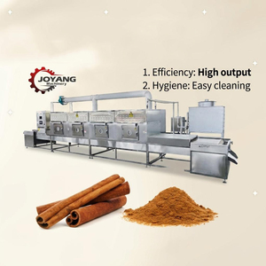 Machine de séchage et de stérilisation industrielle à micro-ondes en tunnel continu pour la cannelle, les épices, les poudres d'assaisonnement et les granulés, certifiée CE - Product Image 2