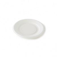 Assiette de fête en bagasse de canne à sucre compostable et biodégradable à 3 compartiments, 10 pouces, blanche
