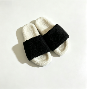 Cozy Women Fog Grey Coral Velvet Faux Fur Slippers Quilted Upper Low Platform Indoor Custom Sole For Buying Agents Home Ladies A - Product Image 2