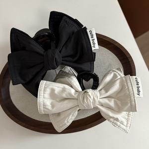 Pinza de Pelo de Plástico con Lazo Retro Coreano de 13 cm, Accesorios Minimalistas para el Cabello para Mujer, Decoración para el Cabello - Product Image 4