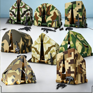 Paquete de <span class=keywords><strong>armas</strong></span> de <span class=keywords><strong>tienda</strong></span>, juego de juguetes militares, bloques de construcción, Escena de batalla, juguete de guerra militar, soldados, equipo del ejército, Kit de equipo para niños - Product Image 5