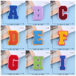 Hot <b>Sale</b> Iron on Colored Letter Alphabet Towel Chenille Patches for Hoodies - Product Image 3