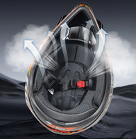 Casque de moto intégral VGV HX-517 avec visière auto-fumigénérante, fermeture rapide, toutes saisons, tailles S-2XL