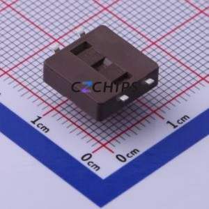 DTSM-24R-S-V-T/R Tactile Switch SMD-4P,12x12mm Switch Single Pole Single Throw Rectangle Button Vertical Mount 12mm - Product Image 2