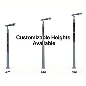 Lampe solaire de rue hybride tout-en-un intégrée, extérieure, du crépuscule à <span class=keywords><strong>l</strong></span>'<span class=keywords><strong>aube</strong></span>, industrielle, IP65, LED solaire pour les parkings - Product Image 3