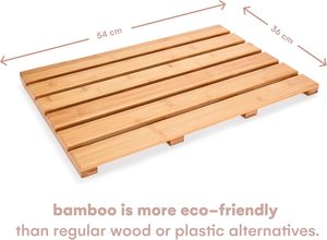 Tappetino da bagno in bambù naturale <span class=keywords><strong>antiscivolo</strong></span> impermeabile tappetino da bagno <span class=keywords><strong>per</strong></span> <span class=keywords><strong>doccia</strong></span> o <span class=keywords><strong>per</strong></span> uso esterno - Product Image 2
