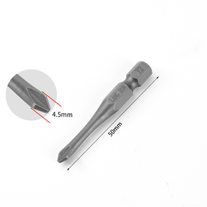 LANG RUN S2 Embout de <span class=keywords><strong>tournevis</strong></span> Tri-Wing en acier 50mm, fin, magnétique, compatible impact, gris phosphate, forme Y, DIY OEM 3mm 4.5mm - Product Image 1