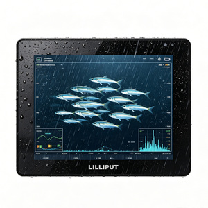Monitor Marino Impermeable de Grado Industrial LILLIPUT de 8 Pulgadas con Pantalla <span class=keywords><strong>T</strong></span>áctil HDMI USB para Barcos, Sonda de Pesca y Navegación - Product Image 1