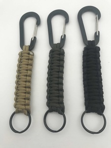 Tùy Chỉnh Đa-Màu Sắc 550 Cho Paracord <span class=keywords><strong>Keychain</strong></span> Thép Survival Chiến Thuật Keyring Với <span class=keywords><strong>Carabiner</strong></span> Cho Sử Dụng Ngoài Trời - Product Image 5