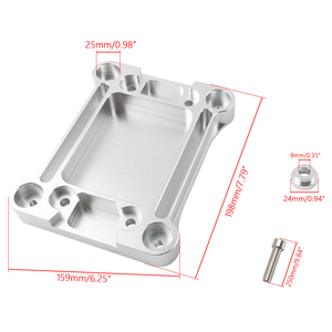AOSU Kit de plaque d'eau électrique de haute qualité, plaque de base de levier de vitesses en aluminium argenté, neuf pour Accord TSX K Swap K20 K24 - Product Image 6