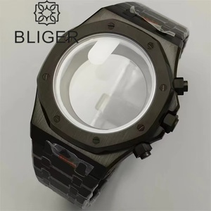 Caja de reloj de acero inoxidable Bliger de alta calidad de 42mm con accesorios de zafiro compatible con caja de reloj de tornillo de movimiento VK63 VK64 - Product Image 3