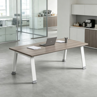 Table basse rectangulaire de 120 cm de longueur, design simple, mobilier de bureau commercial