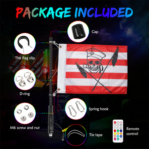 Điều khiển từ xa 2 gói 2/3/4/5ft không thấm nước đa-màu Buggy <span class=keywords><strong>Led</strong></span> Roi đèn cho xe ô tô - Product Image 2