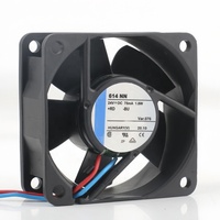 Ventilateur de refroidissement axial silencieux à roulement à billes 60x60x25mm 6CM 5V 12V 48V DC24V 75mA 1.8W AC EC 6025 614 NN pour convertisseur de fréquence