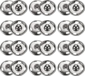 HARFINGTON Ensemble de boutons-pression à coudre en métal, attaches à pression pour sacs à main, vêtements, etc. - Product Image 1