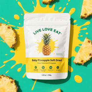 사용자 정의 인쇄 재사용 지퍼락 스탠드 업 파우치 파인애플 복숭아 망고 동결 말린 과일 포장 마일라 백 - Product Image 2