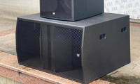 Subwoofer passif robuste de 18 pouces pour longues distances avec revêtement en polyurée pour stades et grands événements en plein air