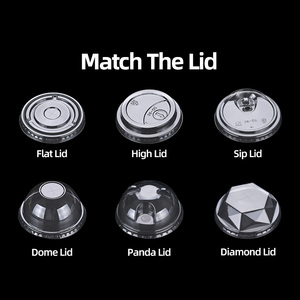 Gobelets en plastique jetables colorés personnalisés en forme de <span class=keywords><strong>U</strong></span>, gobelets à boba en plastique, coupes à boba, adaptés aux services de restauration et aux fêtes - Product Image 2