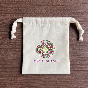 Factory Directly Cotton <b>Drawstring</b> Dust Bag Natural Cotton Jewelry <b>Pouch</b> Accept Customization - Product Image 5