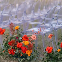 Chaises Ghost empilables en plastique de conception européenne pour banquets, dîners, événements, hôtels et réceptions - Vente en gros