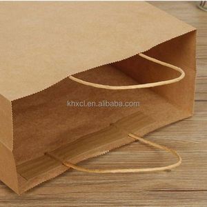ถุงกระดาษคราฟท์สีน้ำตาลแบบแบนสำหรับใส่กลับบ้าน เป็นมิตรกับสิ่งแวดล้อม รีไซเคิลได้ ขายส่งสำหรับบรรจุภัณฑ์อาหาร - Product Image 5