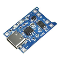 Carte de charge de Module de chargeur de batterie au Lithium Micro USB 5V 1A 18650 TP4056 avec Protection double fonction 1A Li-ion