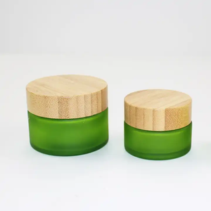 Envase de Lujo para Lociones Cosméticas de 50g, Frascos de Vidrio Esmerilado Negros para Cremas Faciales - Product Image 5