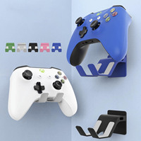 Support de rangement mural multifonctionnel pour manette PS4/PS5/Xbox/Switch Support de rangement mural sans perforation