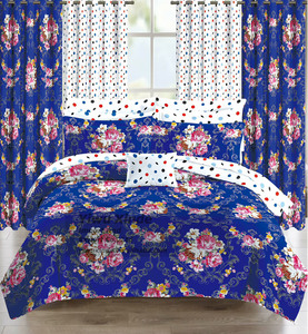 Bán buôn 100% <span class=keywords><strong>cotton</strong></span> Khăn trải giường <span class=keywords><strong>Set</strong></span> in 3-mảnh Vua Kích thước tấm với rèm cửa cho khí hậu Châu Phi - Product Image 3