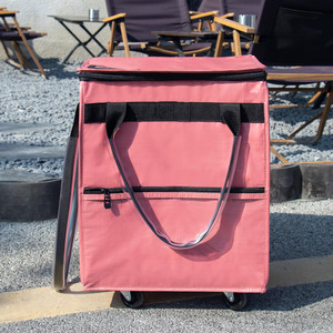 100% Polyester 600D Fabric <b>Foldable</b> Shopping <b>Cart</b> Folding with Wheel Oxford Trolley Handles <b>Foldable</b> Polyester Grocery Tote - Product Image 6