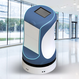 Intelligent Robotic Delivery Butler Autonomous Hotel Service Robot Motor 20kg Payload 0.9m/s Speed Two-<b>Drawer</b> Storage 6h - Product Image 2