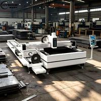 Hoysook Machine de découpe laser fibre CNC 2-en-1 pour tôles et tubes, découpeuse laser industrielle pour acier et métal, vente chaude