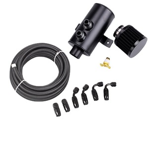 Réservoir d'huile de ventilation avec tuyau tressé AN10 et kit de connecteurs pour amélioration de la performance du moteur, 3M noir - Product Image 5