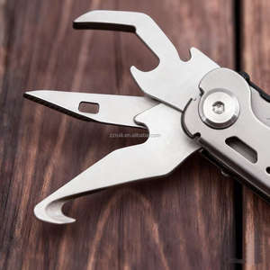 كماشة طي دقيقة مصنوعة بتقنية CNC، مصقولة فضية اللون، ذات قطع مزدوج، متعددة الوظائف للاستخدام الخارجي، محمولة للطوارئ - Product Image 2