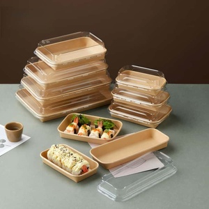 Caja de Papel para Envasado de Alimentos, Cajas de Papel Kraft con Ventana, Caja de Papel Personalizada a Precio Económico al por Mayor para Llevar Comida de <span class=keywords><strong>Restaurante</strong></span> - Product Image 2